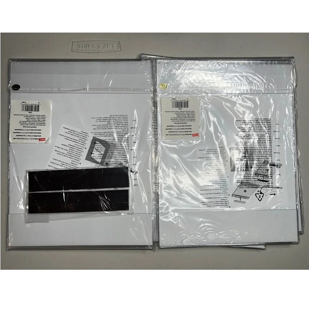 Staples Clear Acrylic Sign Holder 8.5 x 11 Magnetic Velcro Frame 18389 Lot of‎ 4